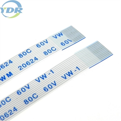 A Type Flexible Flat 0.5mm Pitch FFC Cable 10 pin 115mm Length